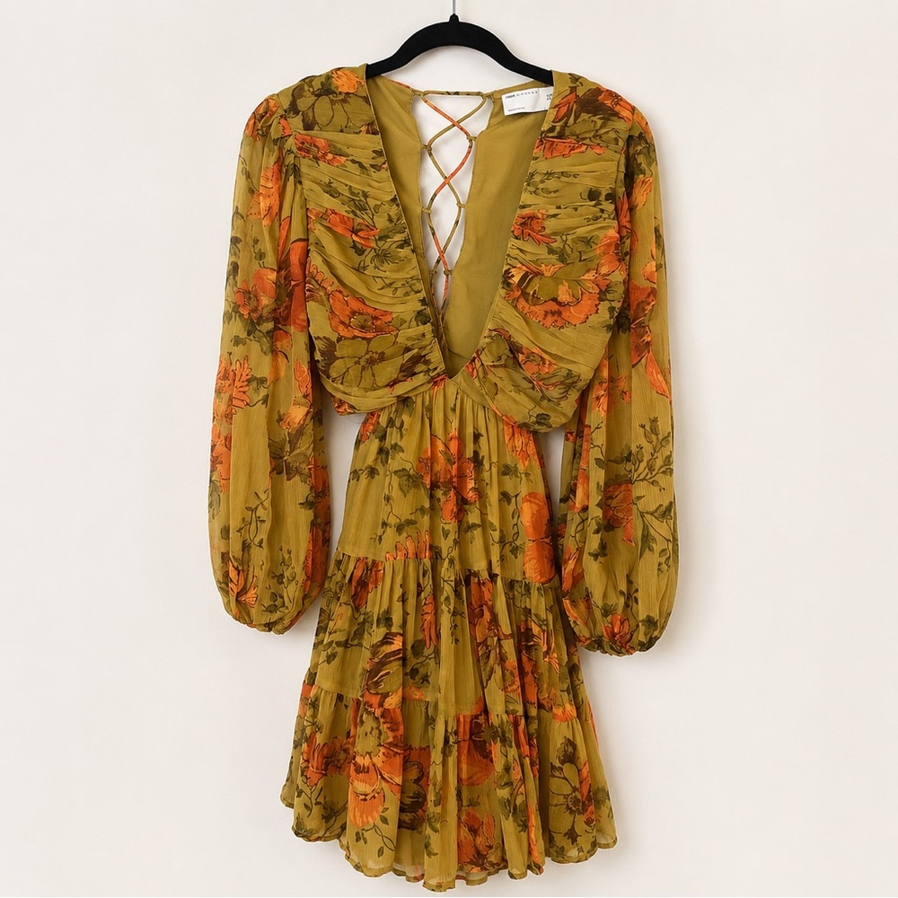 Floral Tiered V-Neck Dress